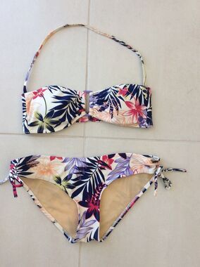 French Connection Bikini Swimwear Multicolor Floral Swimsuit